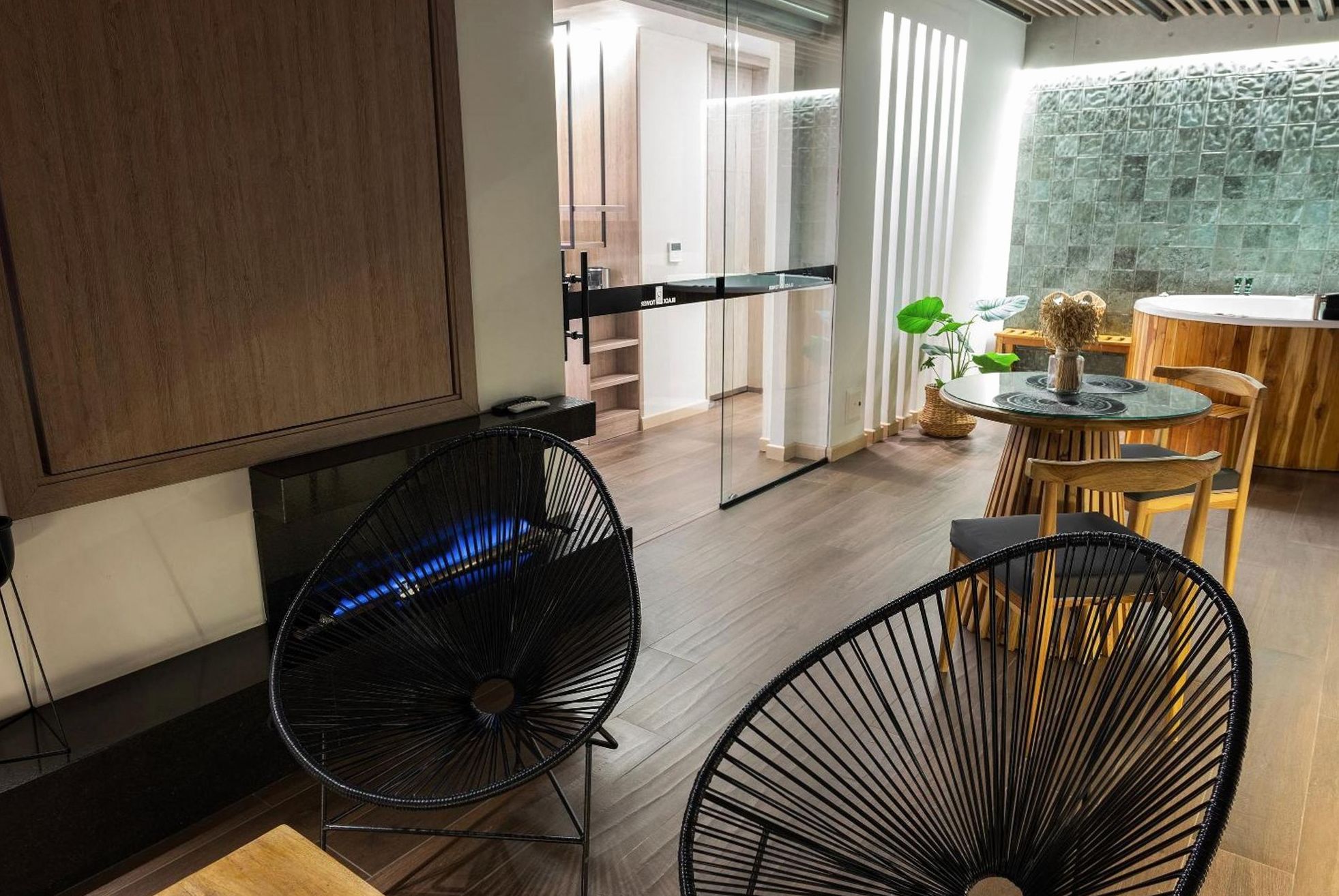 Premium suite with separate lounge and freestanding bath